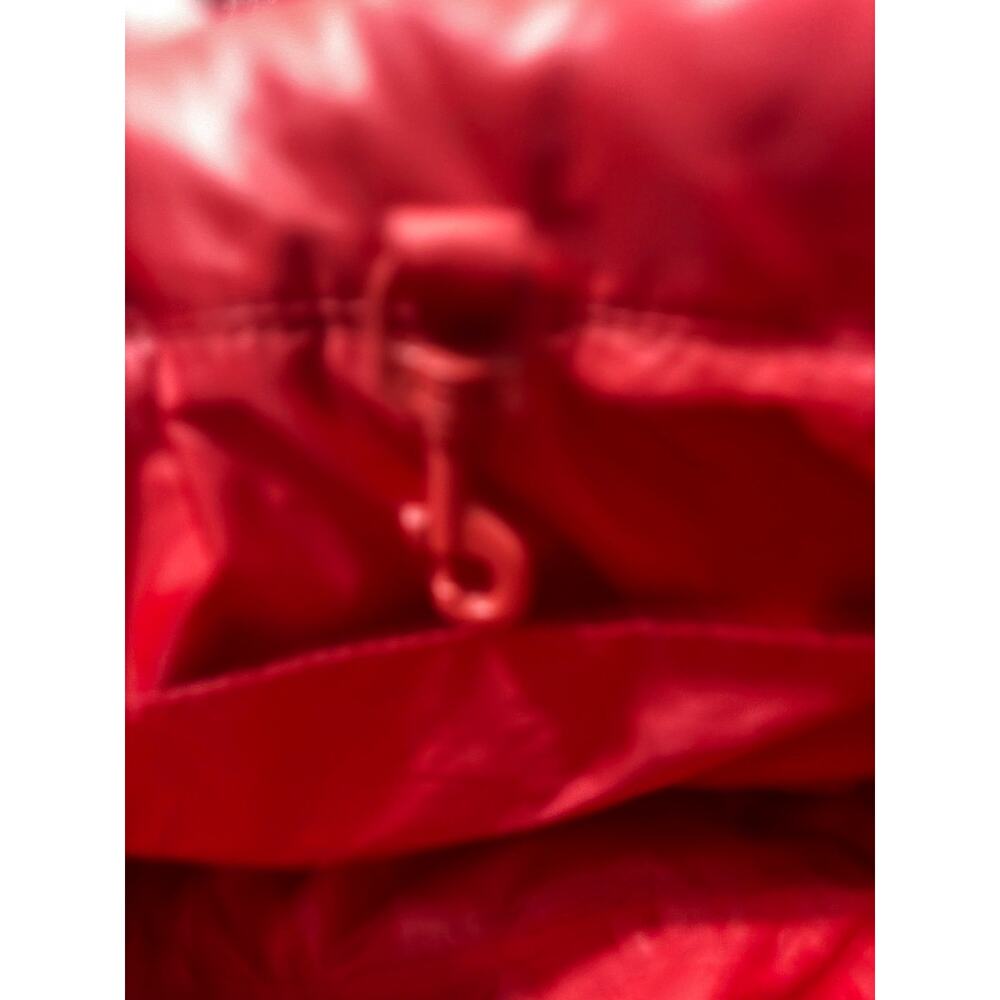 Michael Kors Red Quilted Puffer Tote Bag Large Nylon Shoulder Purse NWOT Travel - Picture 7 of 7